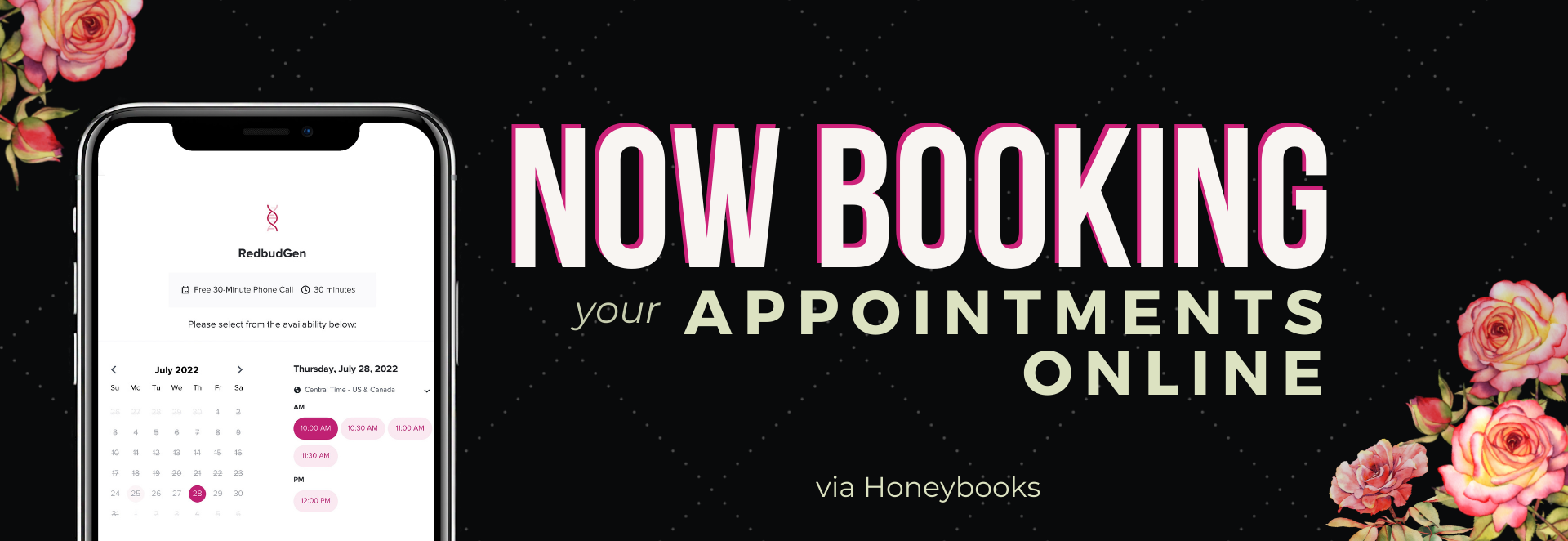 Booking Book an Appointment RedbudGen